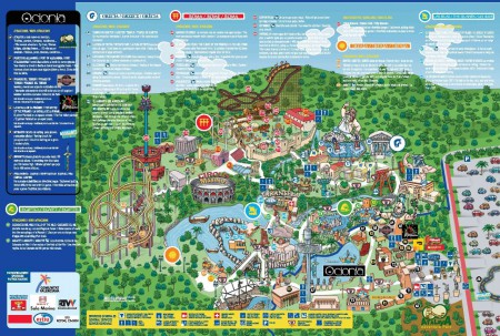 Mapa detalhado da Terra Mítica
